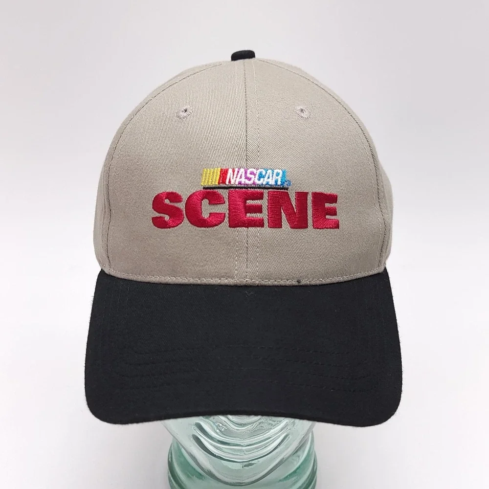 Vintage NASCAR SCENE Cap Baseball Hat Stock Car Racing  Strapback NOS NEW‎